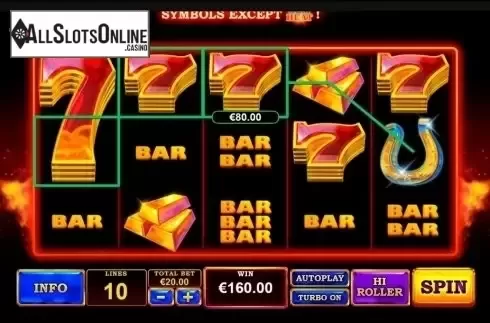 Win screen 2. Gem Heat from Playtech