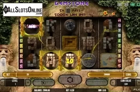 Wild Win screen. Gemstone Of Aztec from Fugaso