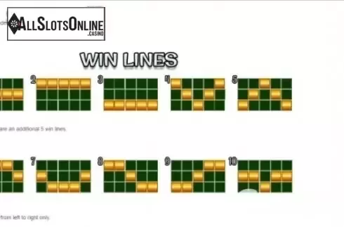 Paylines. Goblins Trail of Gold from CR Games