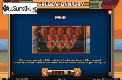 Screen6. Golden Dynasty from Spinomenal