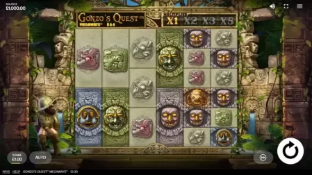 Gonzo’s Quest Megaways slot screenshot 1