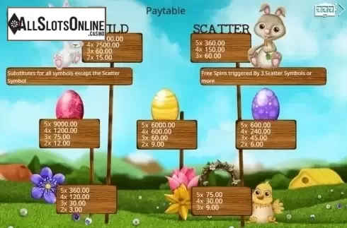 Screen2. Great Eggspectations from Booming Games