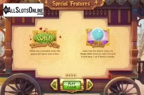 Screen2. Gypsy Luck from Cayetano Gaming