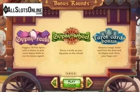 Screen3. Gypsy Luck from Cayetano Gaming