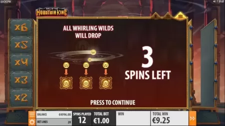 Hall of the Mountain King slot screenshot 7