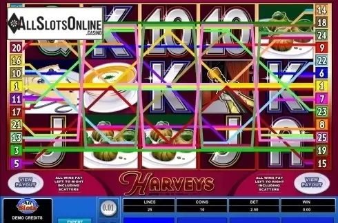 Screen4. Harveys from Microgaming