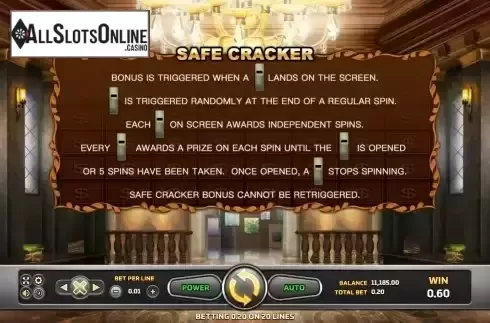 Bonus game screen