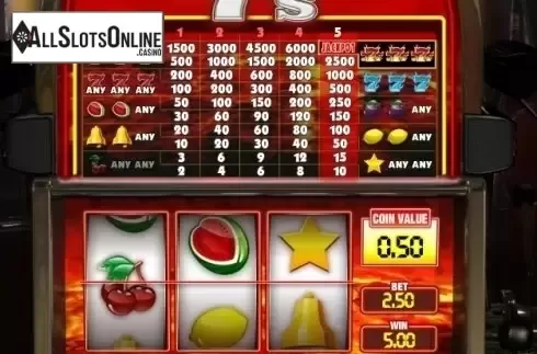Win Screen . Hot 7's from GamesOS