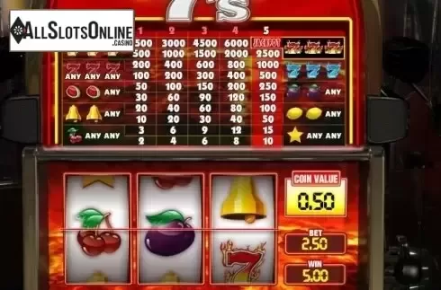 Win Screen 2. Hot 7's from GamesOS