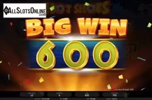 Big win. Hot Shots from iSoftBet