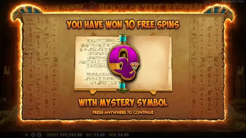 John Hunter and the Book of Tut Respin slot screenshot 6