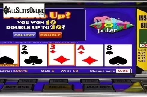 Game Screen. Joker Poker (Betsoft) from Betsoft