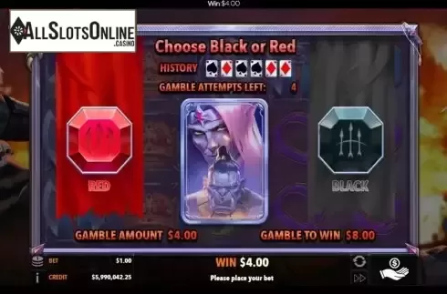 Gamble / Risk Game screen