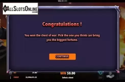 Bonus Game screen 2