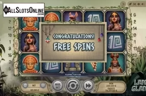 Win Screen. Lama Glama from Spinmatic
