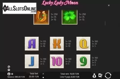 Paytable 2