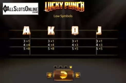 Paytable screen 2