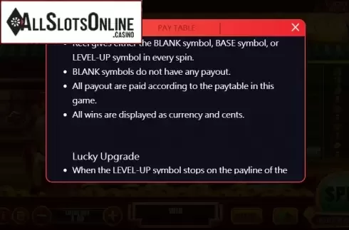 Game rules 2. Lucky Riches (XIN Gaming) from XIN Gaming