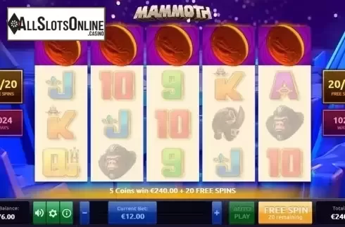 Free Spins Workflow. Mammoth (Rakki) from Rakki