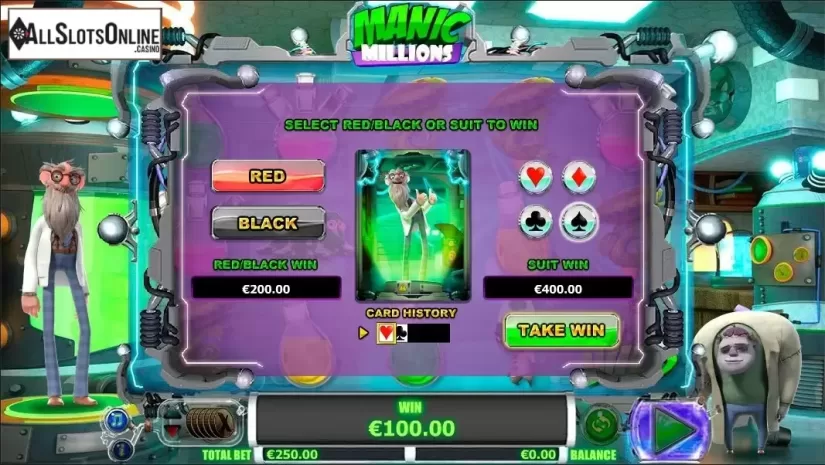 Screen8. Manic Millions from NextGen