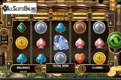 Reel Screen. Minted Money from Playtech