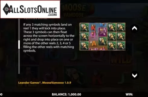 Features screen 2. Moose Vamoose from HungryBear