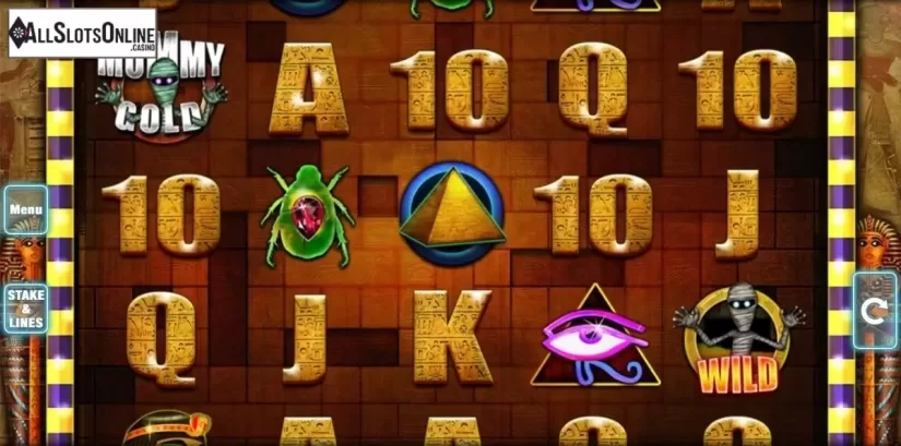 Screen 1. Mummy Gold from Nektan