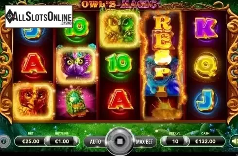 Game workflow 3. Owl's Magic from Slotmotion