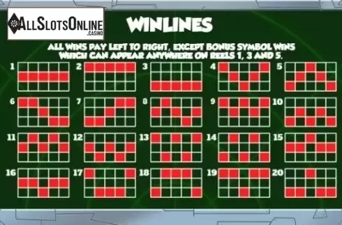 Paytable 3. Pacific Boom from CORE Gaming