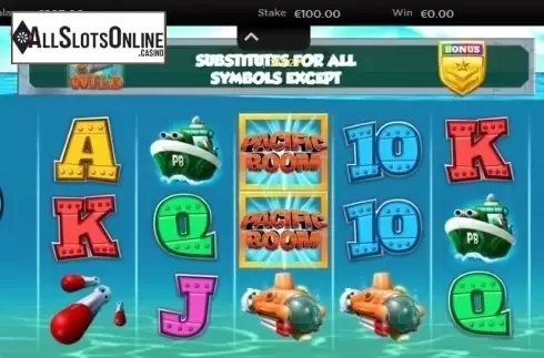 Reel screen. Pacific Boom from CORE Gaming