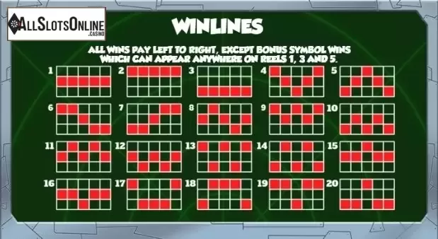 Paytable 3. Pacific Boom from CORE Gaming