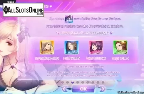 Free Games feature screen