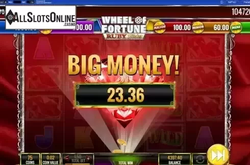 Big Win Screen
