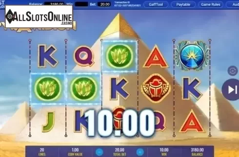 Win Screen 2. Pyramidion from IGT