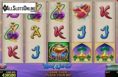 Reel Screen. Reel Genie from Novomatic