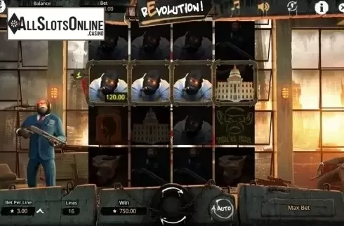 Win screen. Revolution (Booming Games) from Booming Games