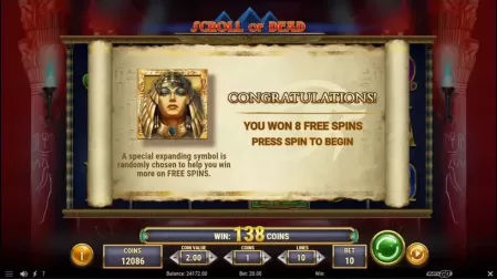 Scroll of Dead slot screenshot 4