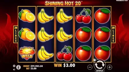 Shining Hot 20 slot screenshot 3