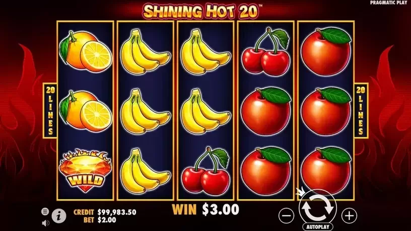 Shining Hot 20 slot screenshot 3