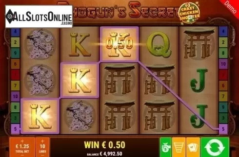 Win Screen. Shogun's Secret CCS from Gamomat