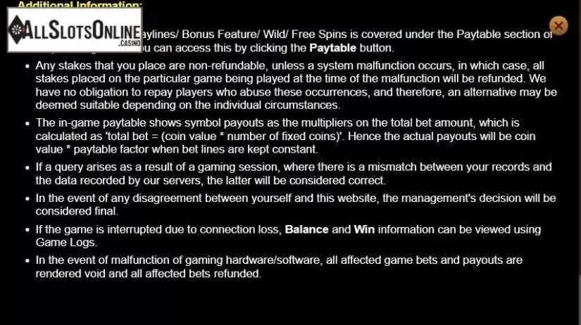 Game rules 4
