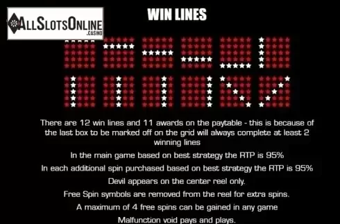Paytable 3. Slingo Deal or No Deal from Slingo Originals