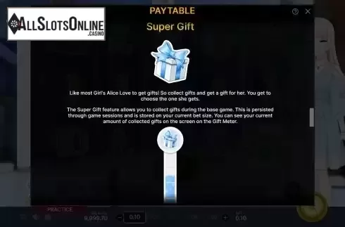 Super Gift screen
