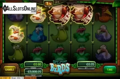 Win screen 2. Slot Birds from Apollo Games