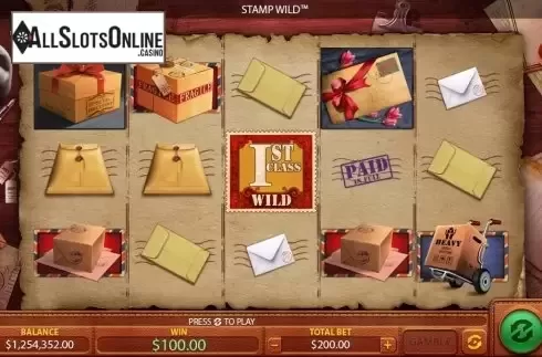 Reel screen. Stamp Wild from Green Jade Games