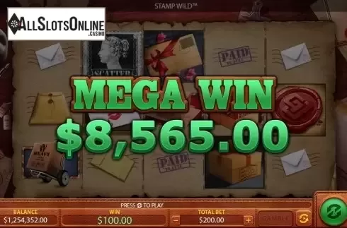 Win screen 4. Stamp Wild from Green Jade Games
