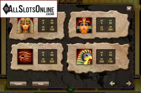 Screen3. Treasure of the Pyramids from 1X2gaming