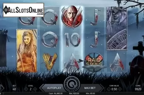 Reels screen. Vikings (NetEnt) from NetEnt
