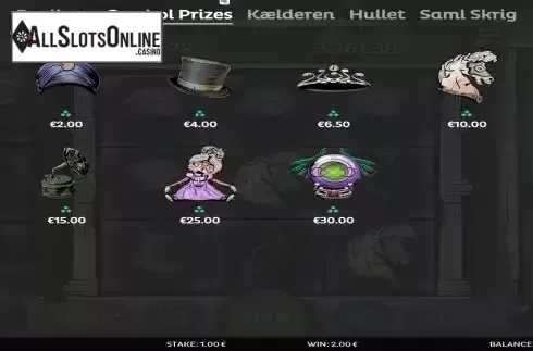 Bonus game screen