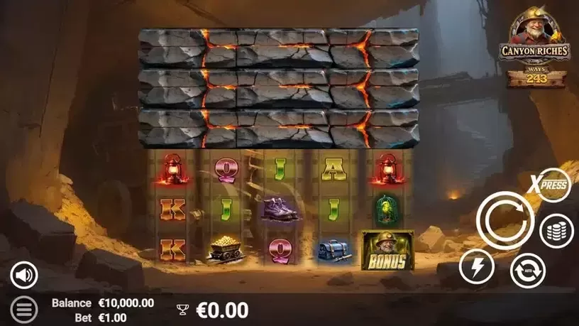 Canyon Riches slot screenshot 1